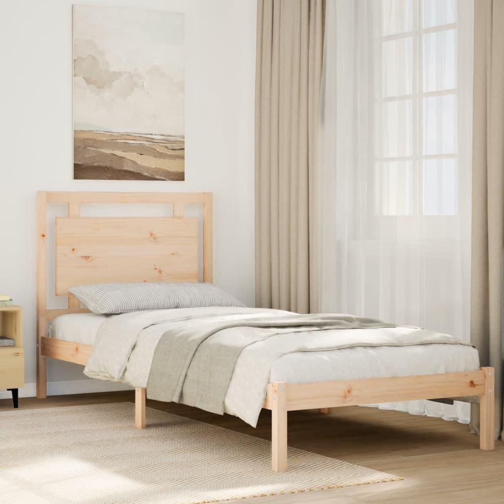Bed Frame Without Mattress King Size Solid Wood