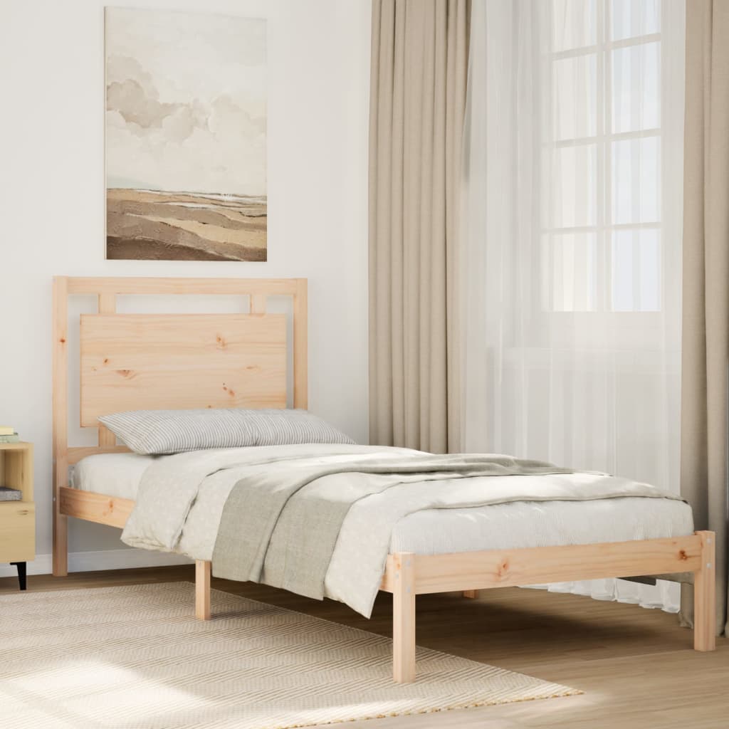 Bed Frame Without Mattress King Size Solid Wood