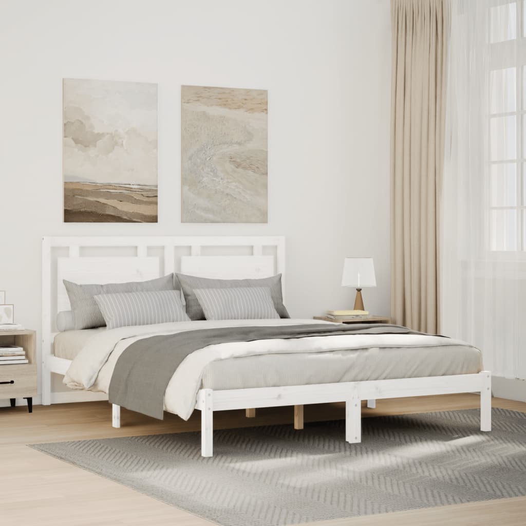 Bed Frame Without Mattress King Size Solid Wood