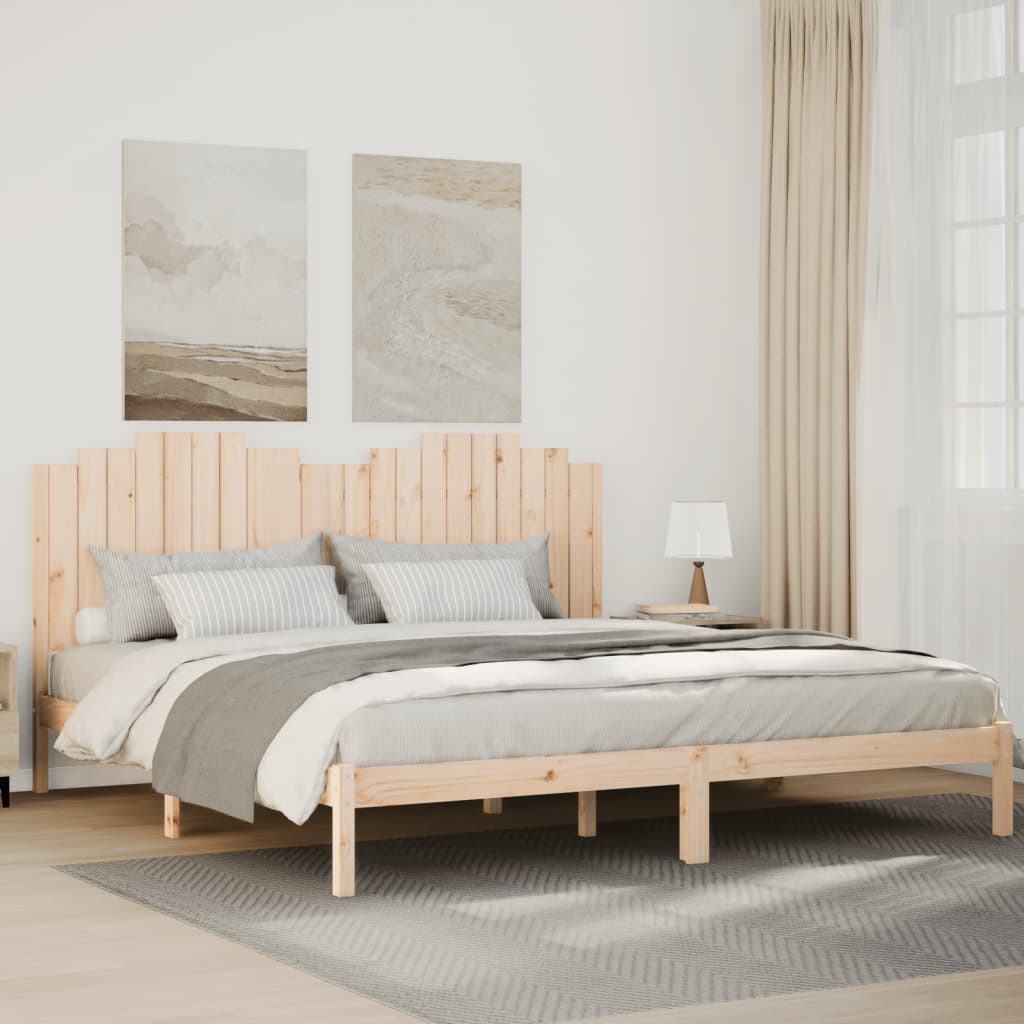 3103772  Bed Frame Without Mattress Solid Wood (810011+818459)
