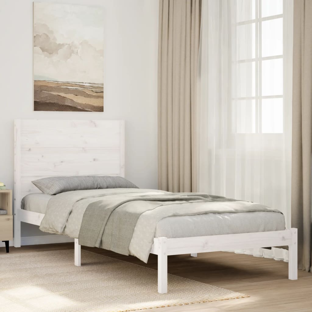 Bed Frame Without Mattress Solid Wood Pine