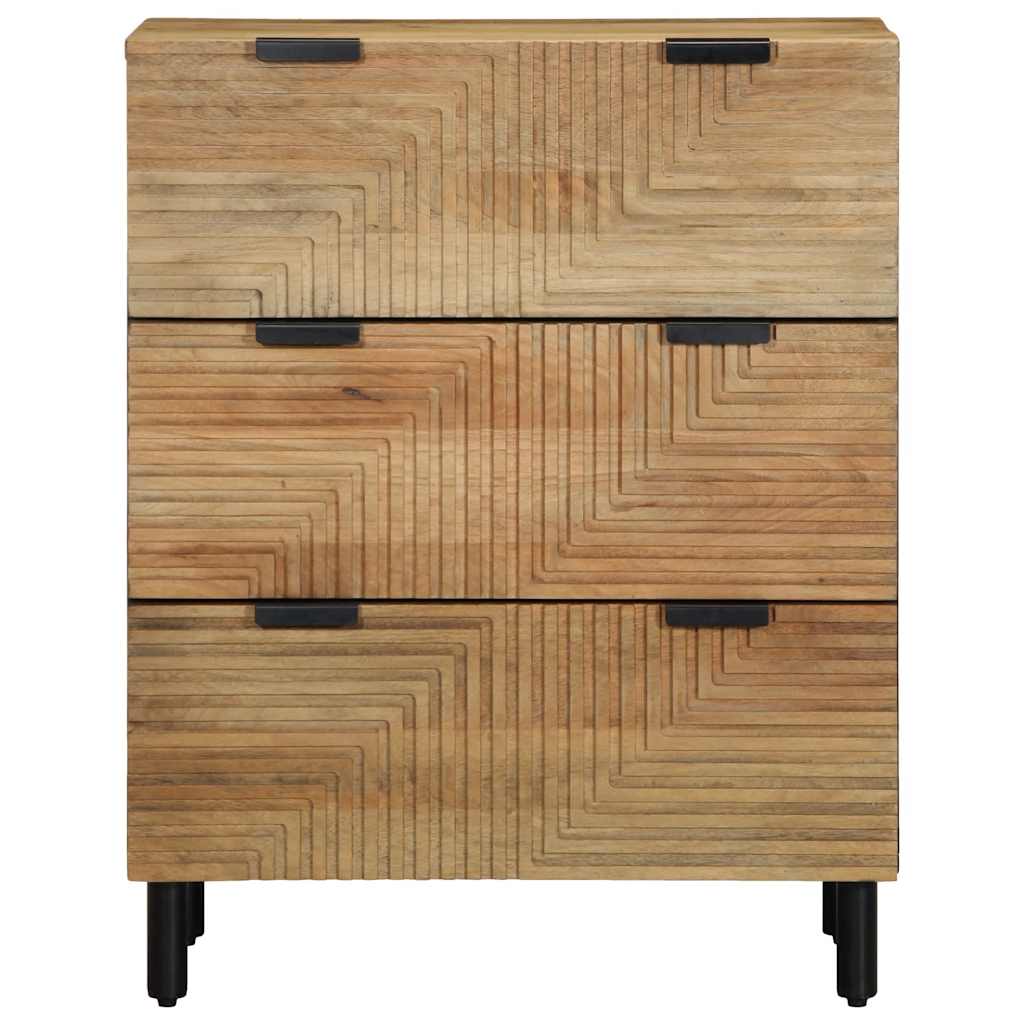 Sideboards 2 Pcs 60X33X75 Cm Solid Wood Mango