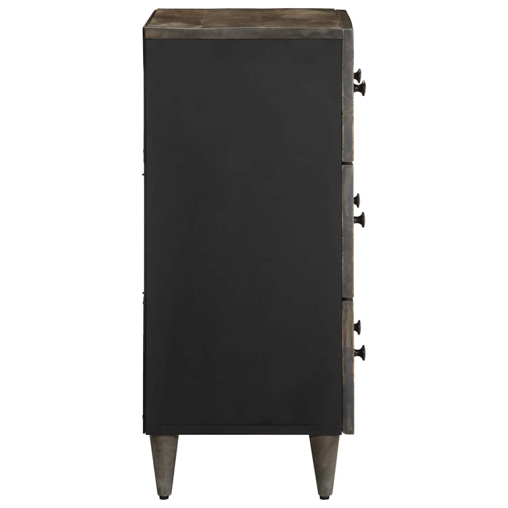 Sideboards 2 Pcs Light Grey 60X33.5X75 Cm Solid Wood Mango