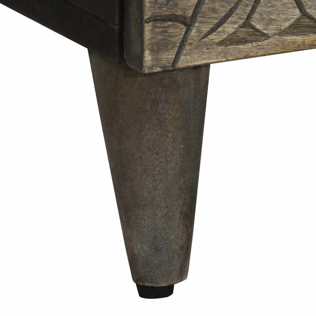 Sideboards 2 Pcs Light Grey 60X33.5X75 Cm Solid Wood Mango