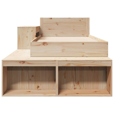 Bed Frame Without Mattress Single Solid Wood Pine