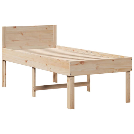 Bed Frame Without Mattress Single Solid Wood Pine