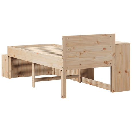Bed Frame Without Mattress Single Solid Wood Pine