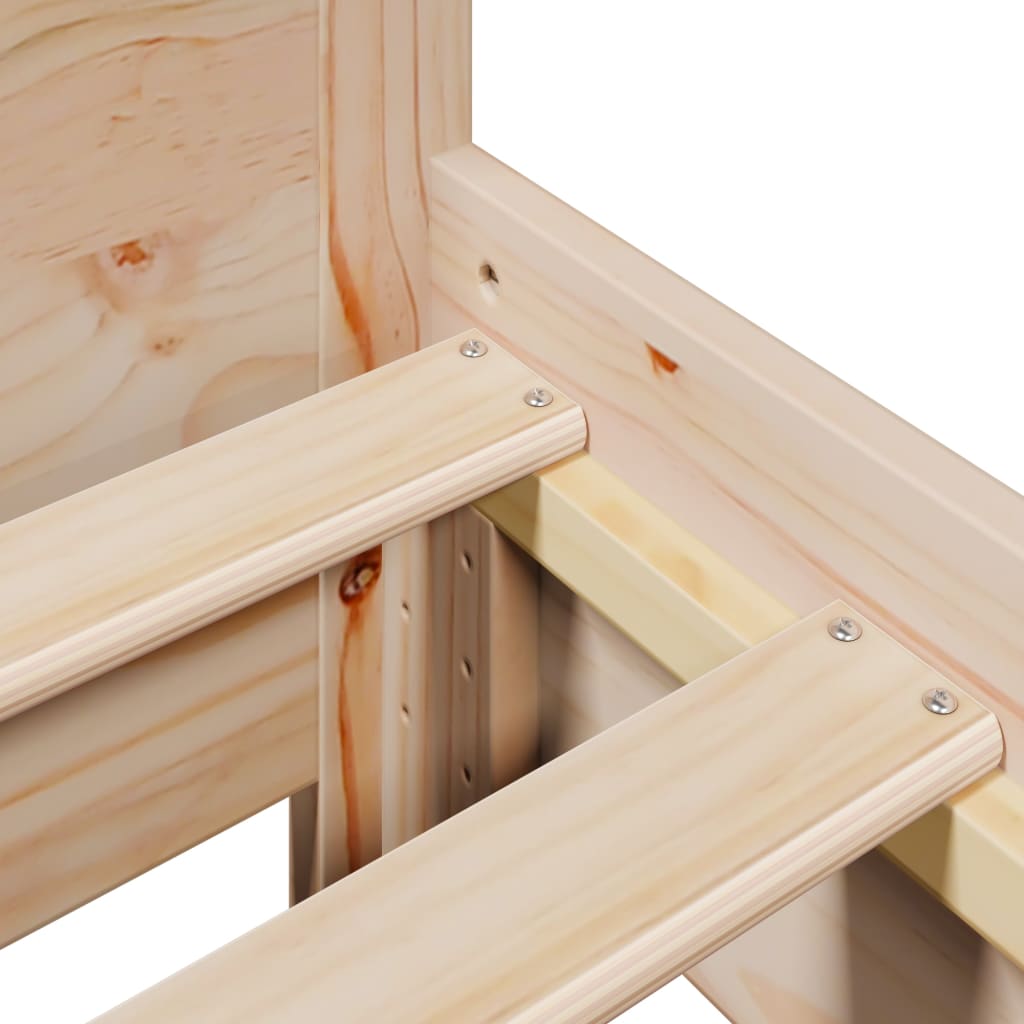 Bed Frame Without Mattress Single Solid Wood Pine