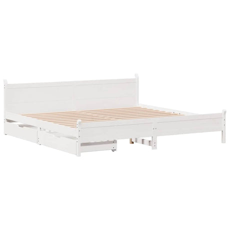 Bed Frame Without Mattress Solid Wood Pine