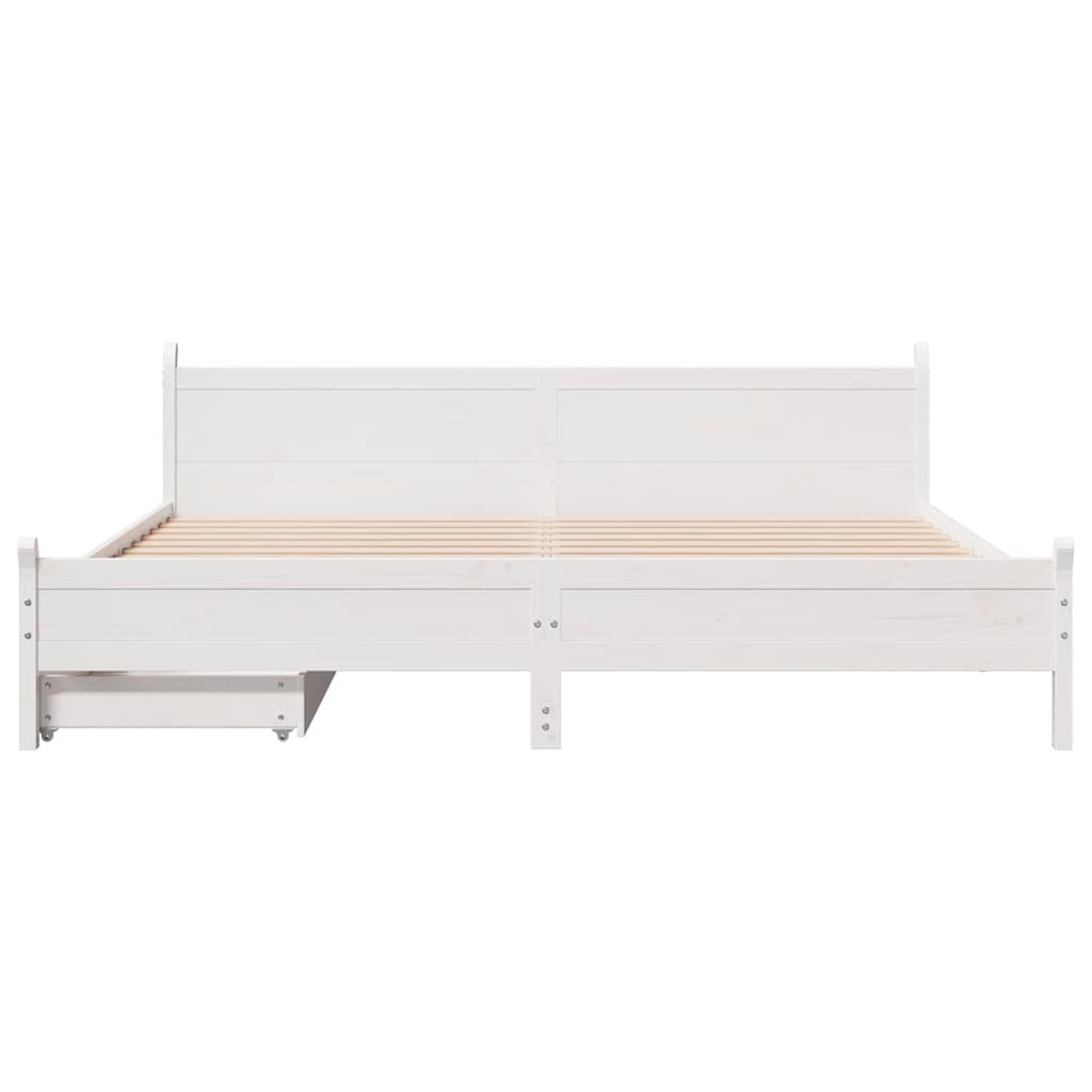 Bed Frame Without Mattress Solid Wood Pine