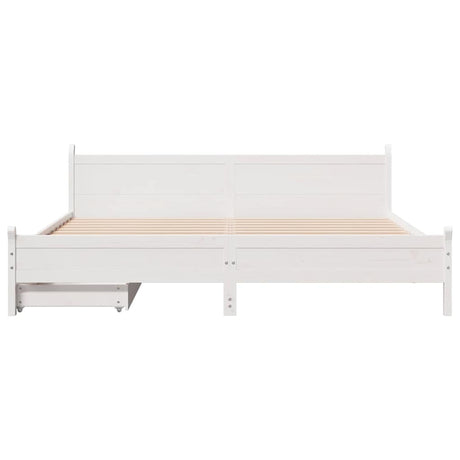 Bed Frame Without Mattress Solid Wood Pine