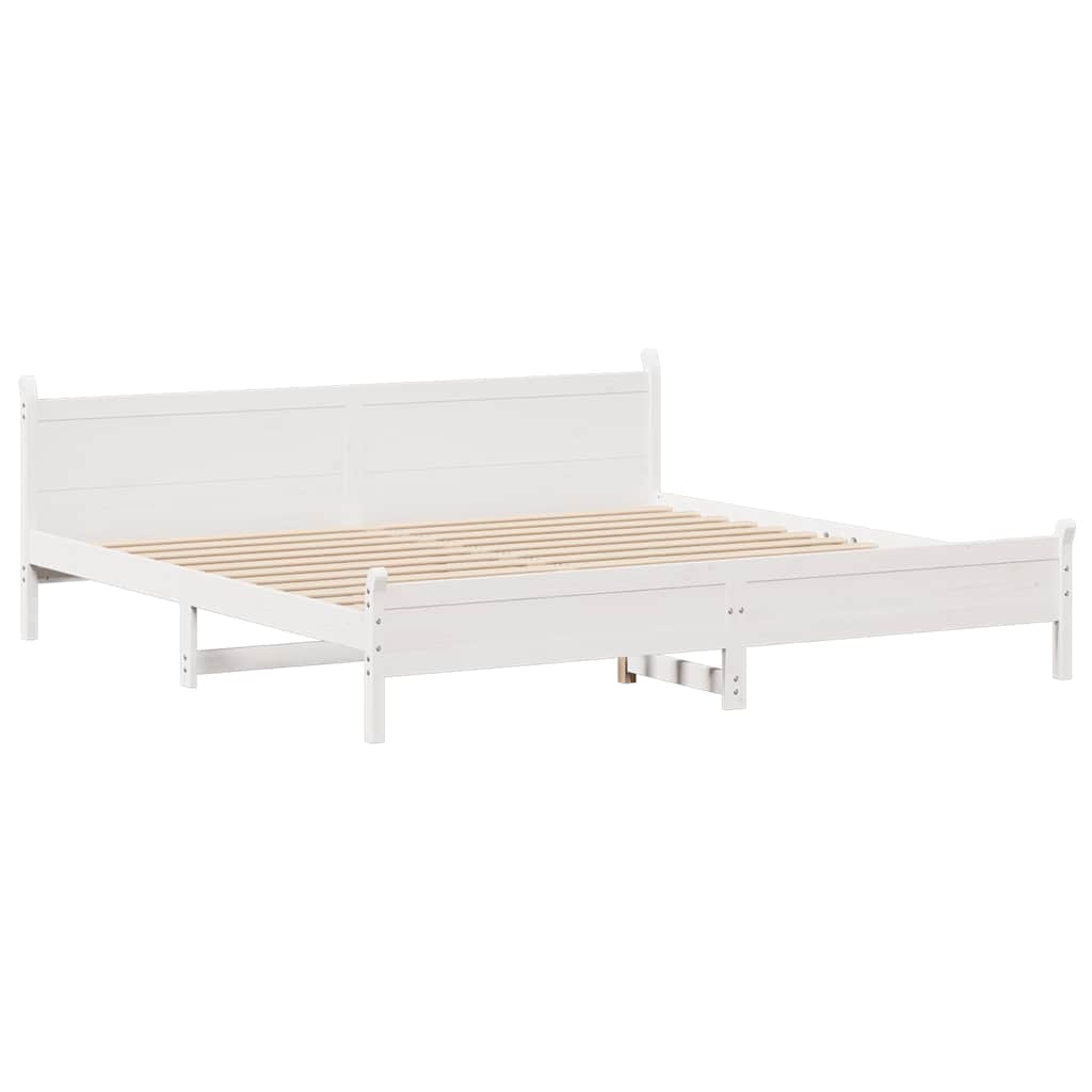 Bed Frame Without Mattress Solid Wood Pine
