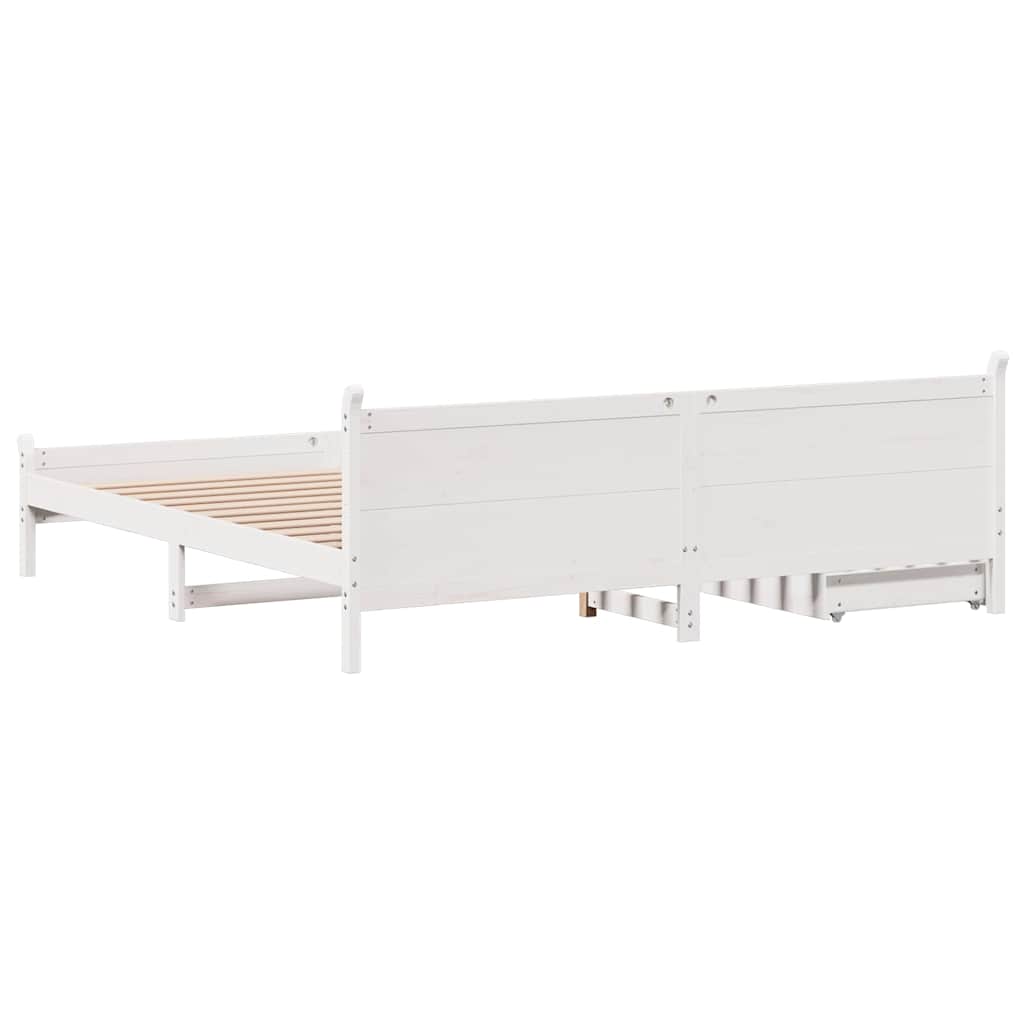 Bed Frame Without Mattress Solid Wood Pine