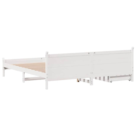 Bed Frame Without Mattress Solid Wood Pine