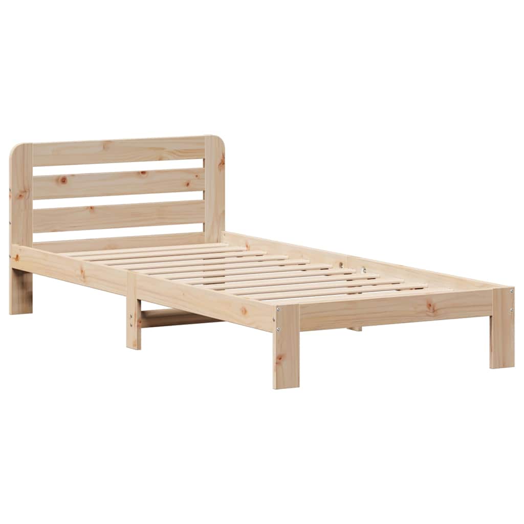 Bed Frame Without Mattress Solid Wood Pine