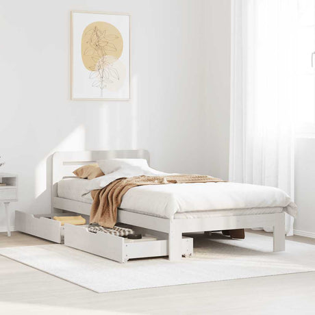 Bed Frame Without Mattress Solid Wood Pine