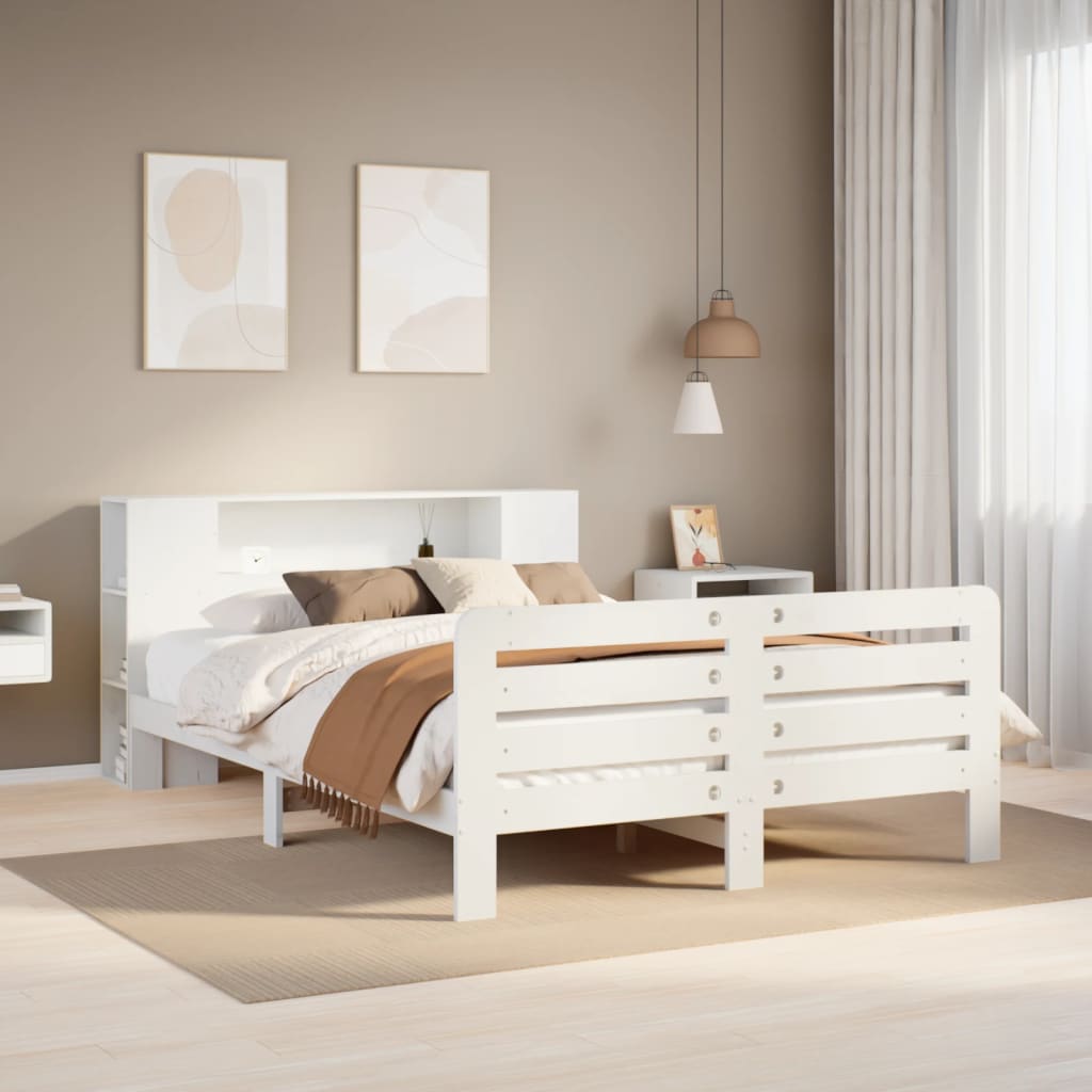 Bed Frame Without Mattress King Size Solid Wood Pine