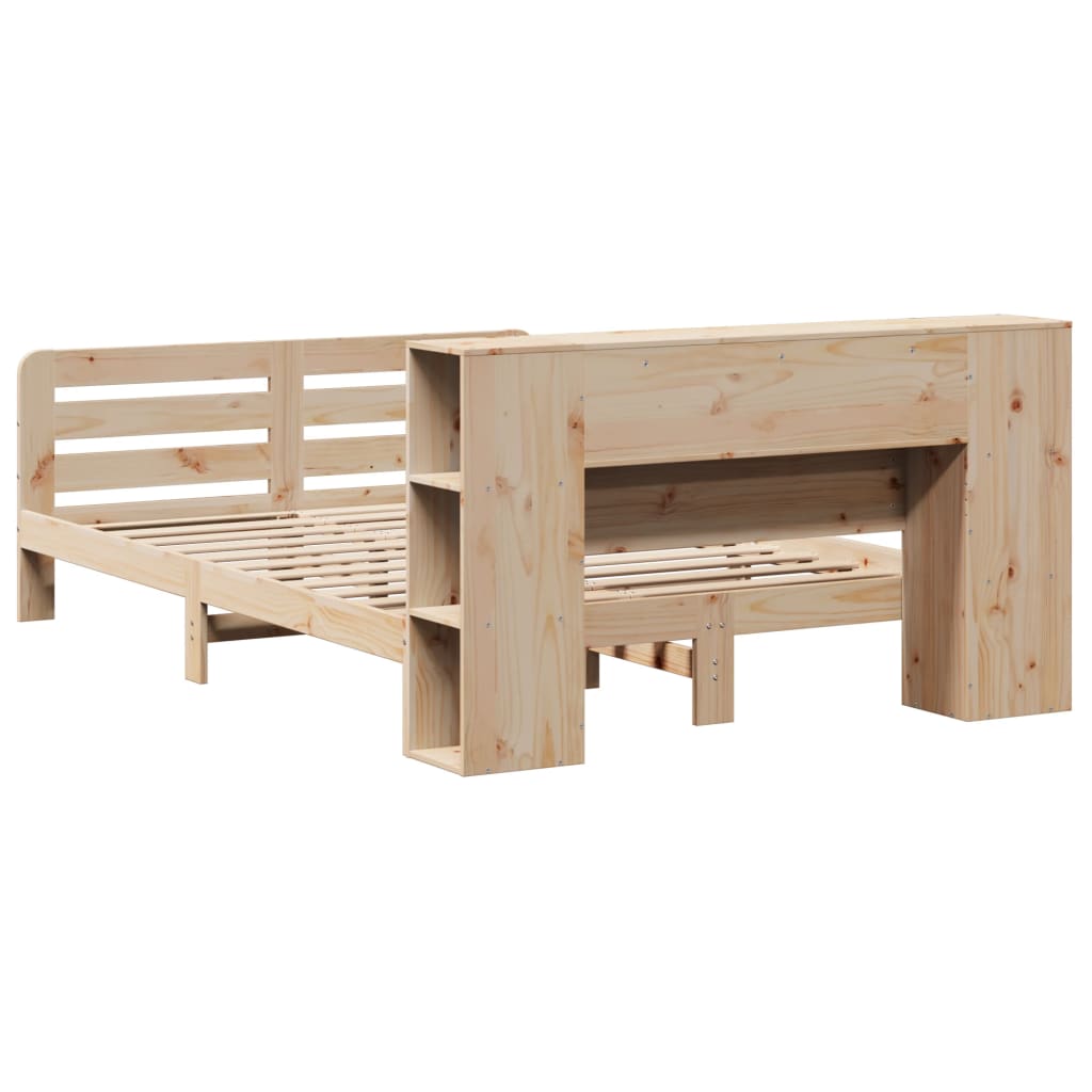 Bed Frame Without Mattress King Size Solid Wood Pine