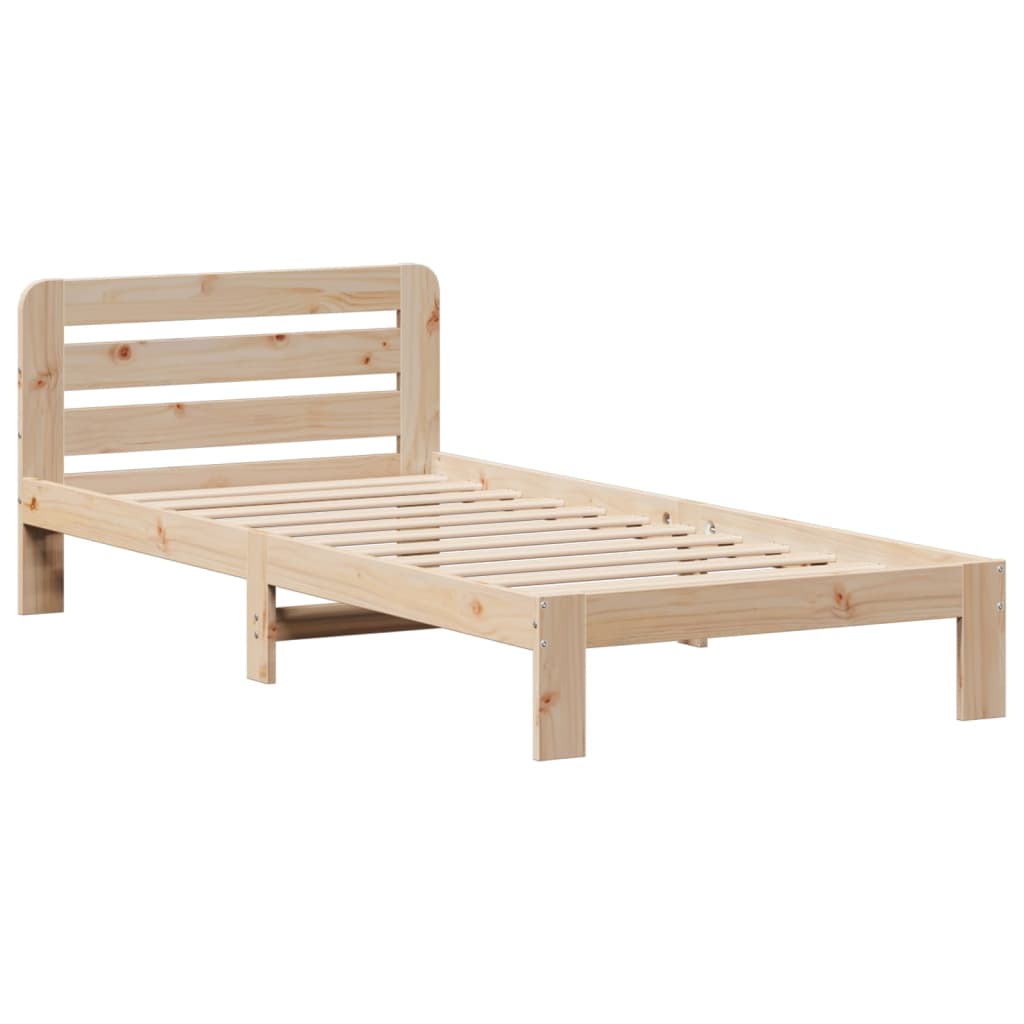 Bed Frame Without Mattress Small Single Solid Wood Pine