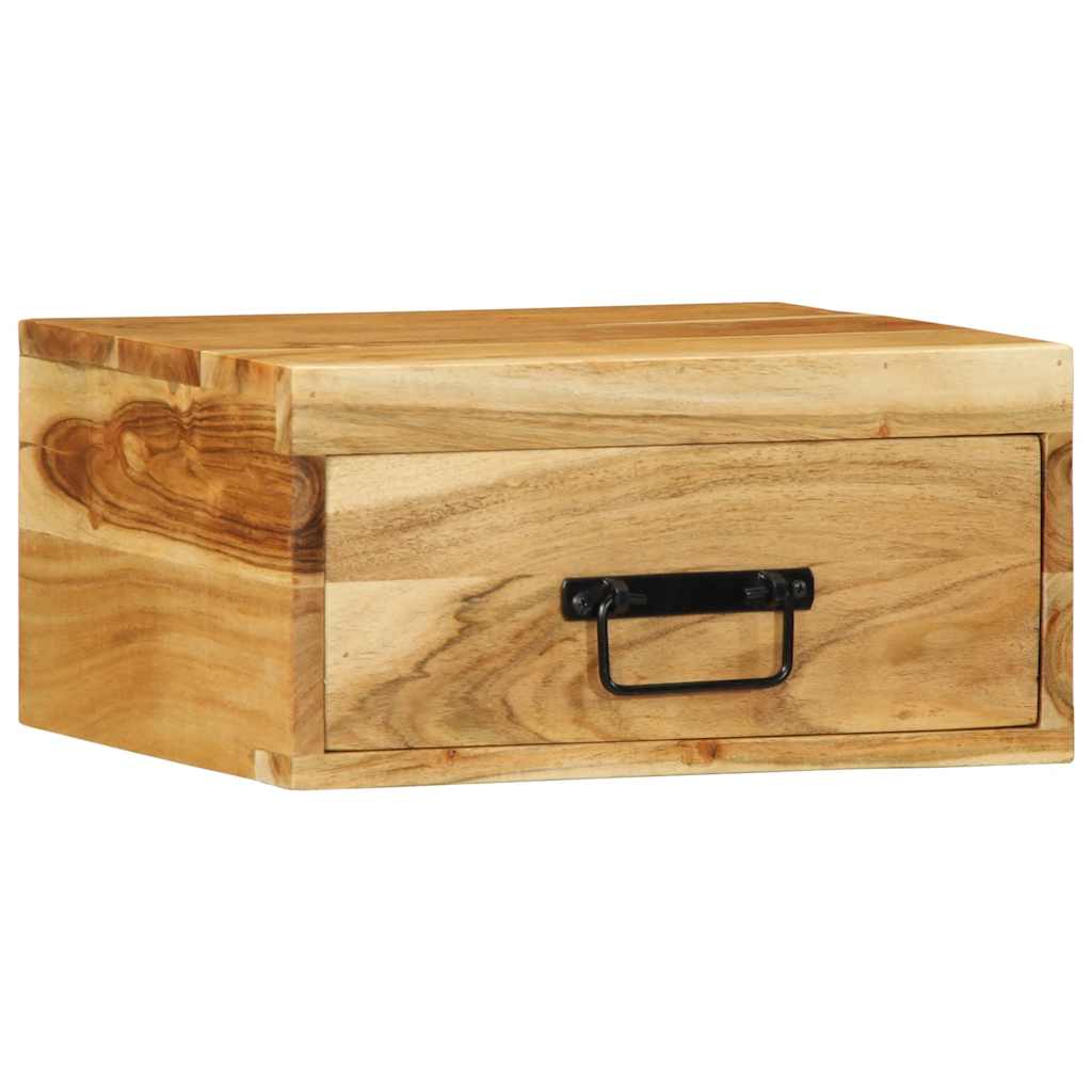 Wall-Mounted Bedside Cabinets 2 Pcs Solid Wood Acacia