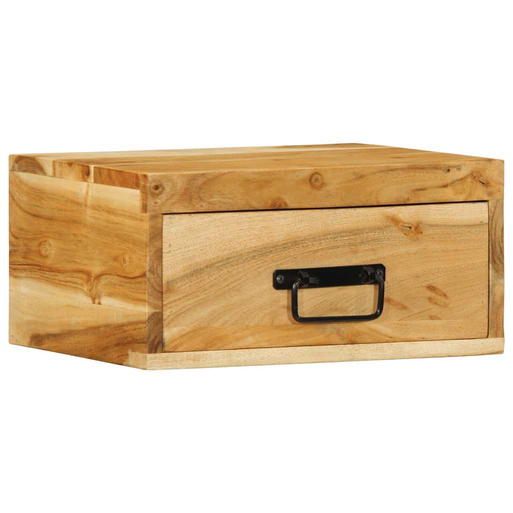 Wall-Mounted Bedside Cabinets 2 Pcs Solid Wood Acacia