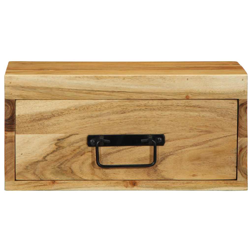 Wall-Mounted Bedside Cabinets 2 Pcs Solid Wood Acacia