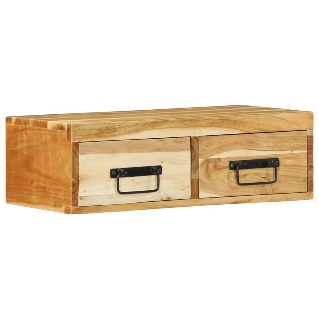 Wall-Mounted Tv Cabinet Solid Wood Acacia