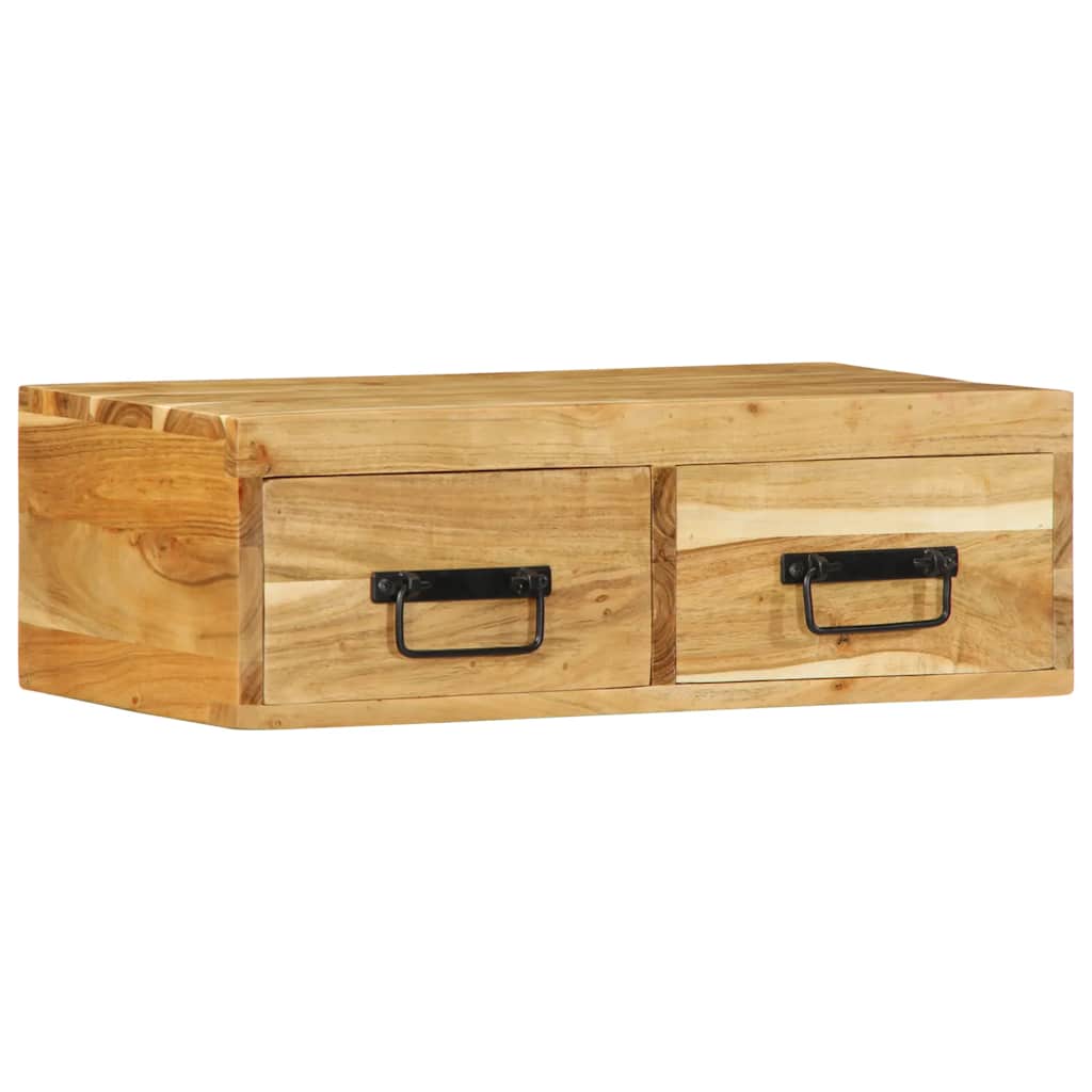 Wall-Mounted Tv Cabinet Solid Wood Acacia