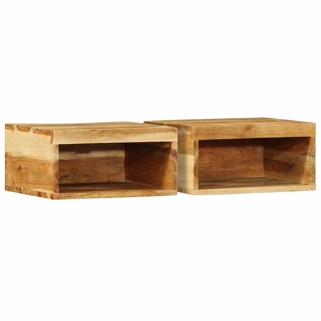 Wall-Mounted Tv Cabinet 40X30X19 Cm Solid Wood Acacia