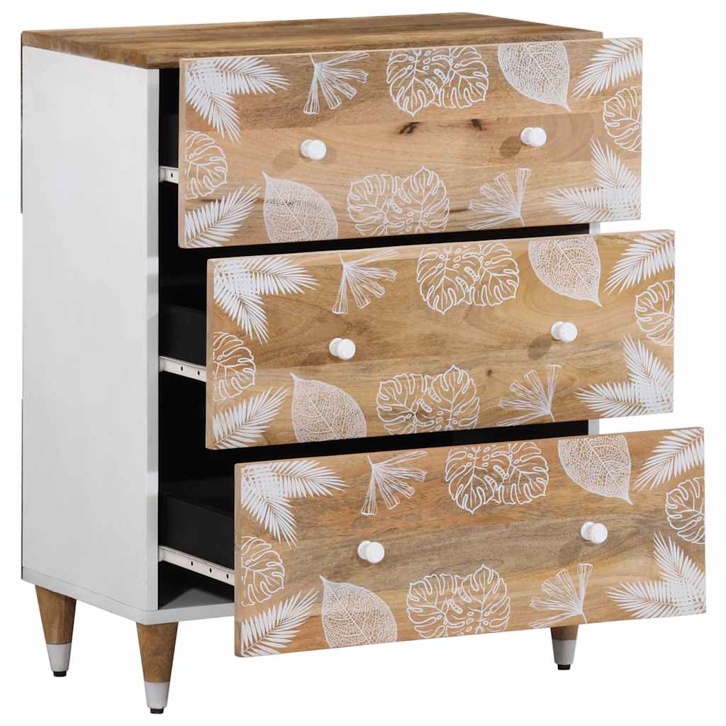 Sideboards 2 Pcs 60X33.5X75 Cm Solid Wood Mango