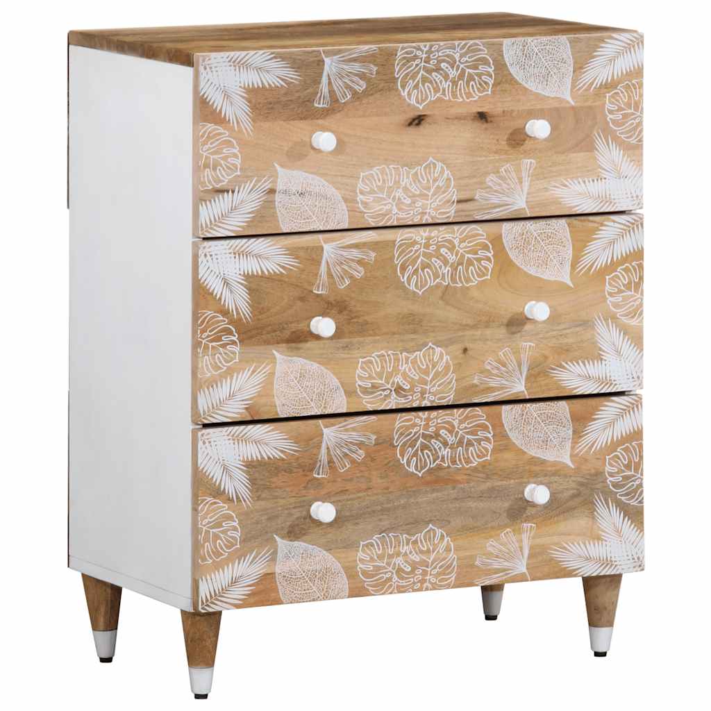 Sideboards 3 Pcs 60X33.5X75 Cm Solid Wood Mango