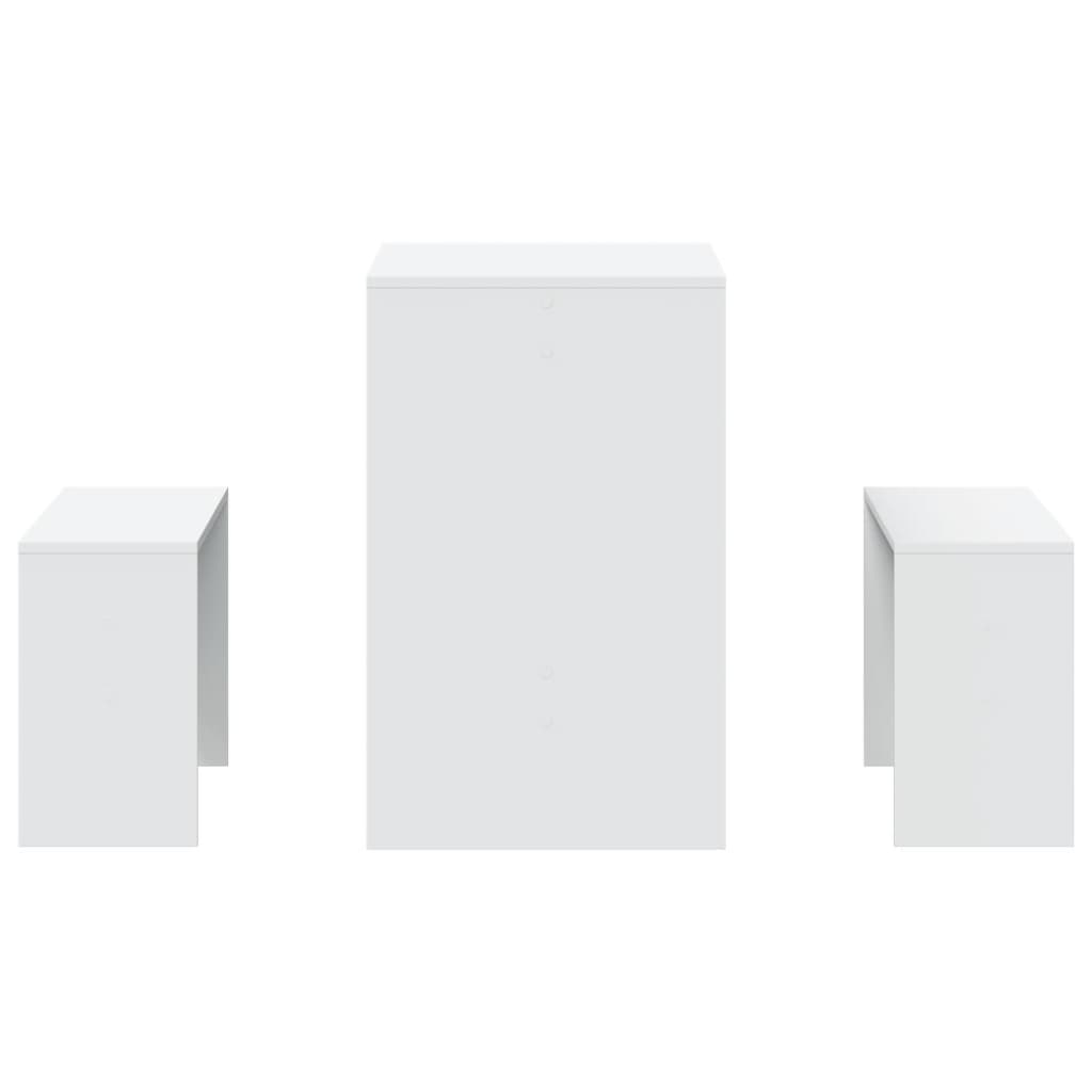 3 Piece Dining Table And Bench Set Engineered Wood