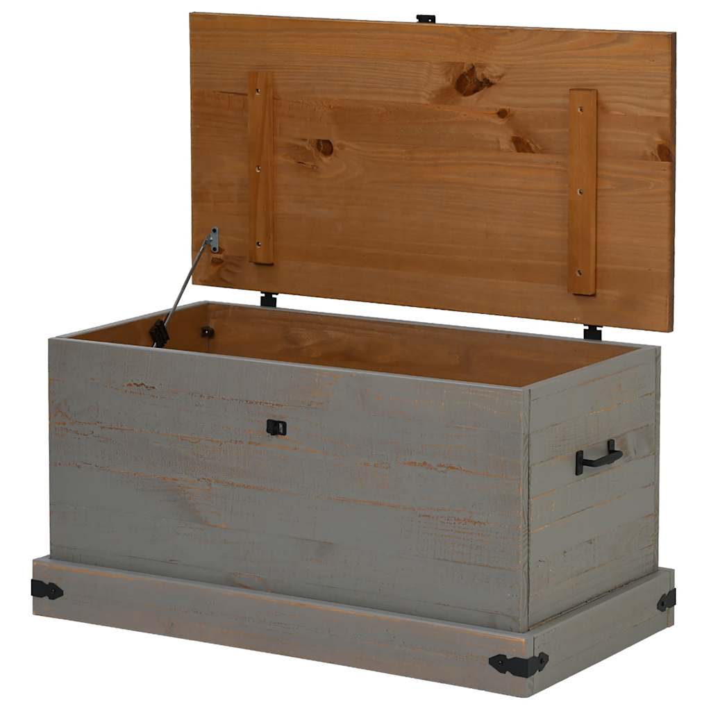 Storage Chest Halden 91X48X47 Cm Solid Wood Pine