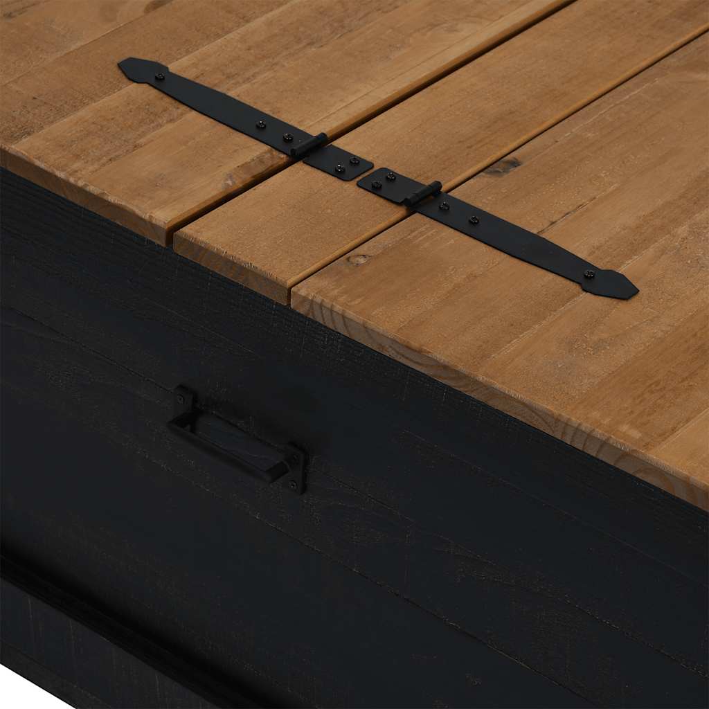 Storage Chest Halden 91X91X47 Cm Solid Wood Pine