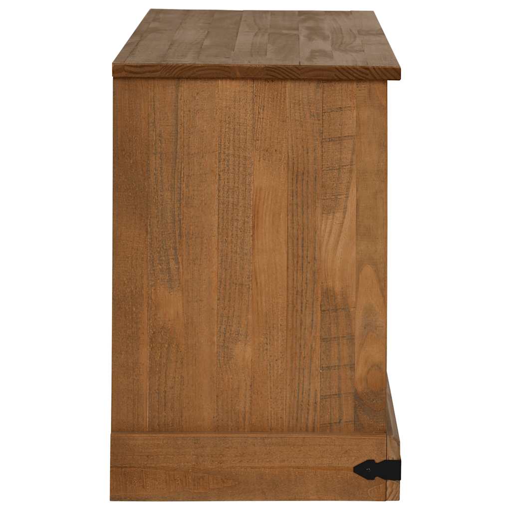 Tv Cabinet Halden With Sliding Door 110X40X60 Cm Solid Wood