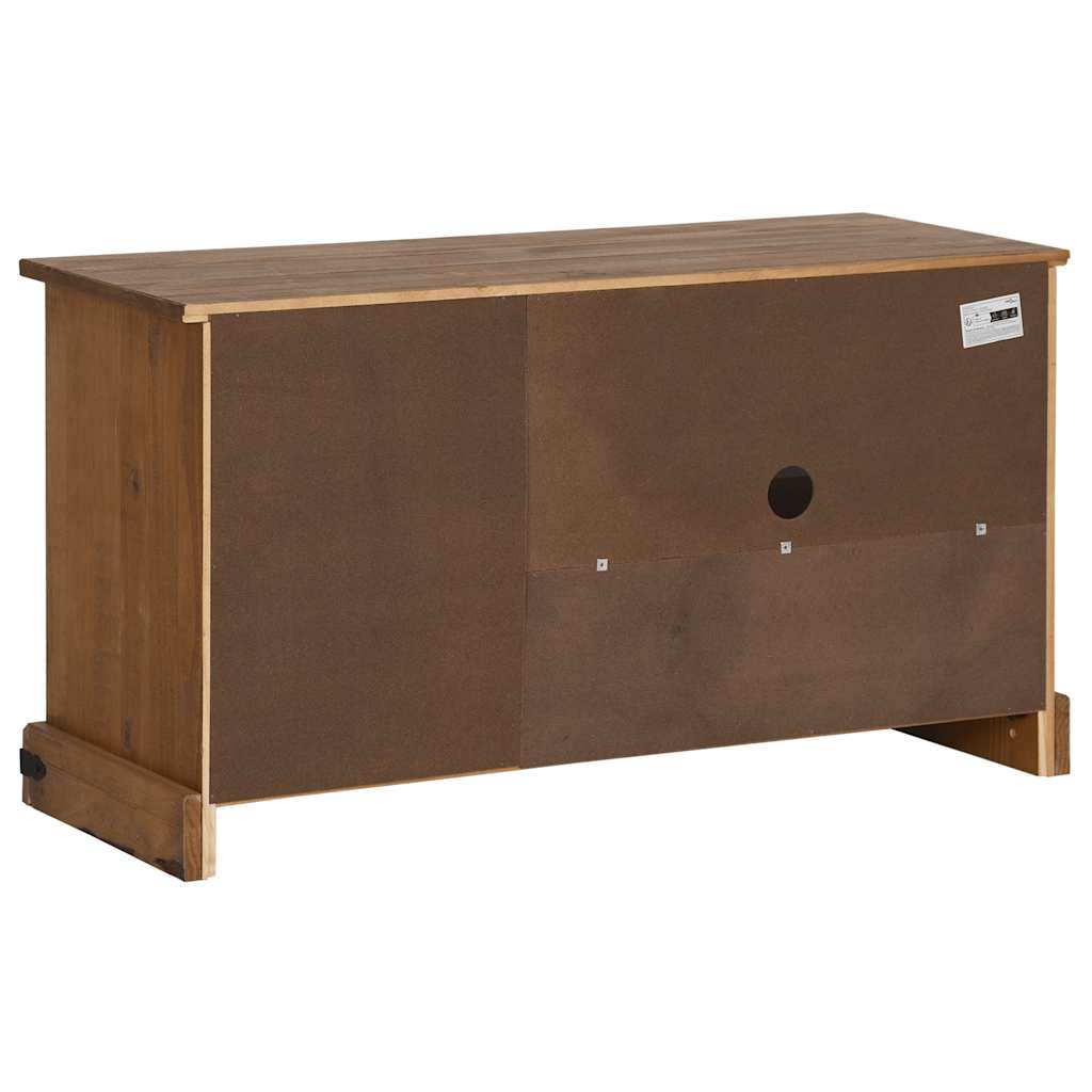 Tv Cabinet Halden With Sliding Door 110X40X60 Cm Solid Wood