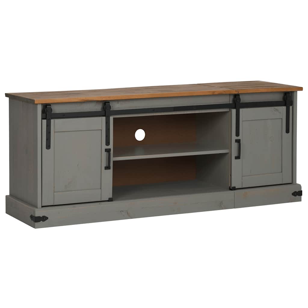 Tv Cabinet Halden 2 Sliding Doors 150X40X60 Cm Solid Wood