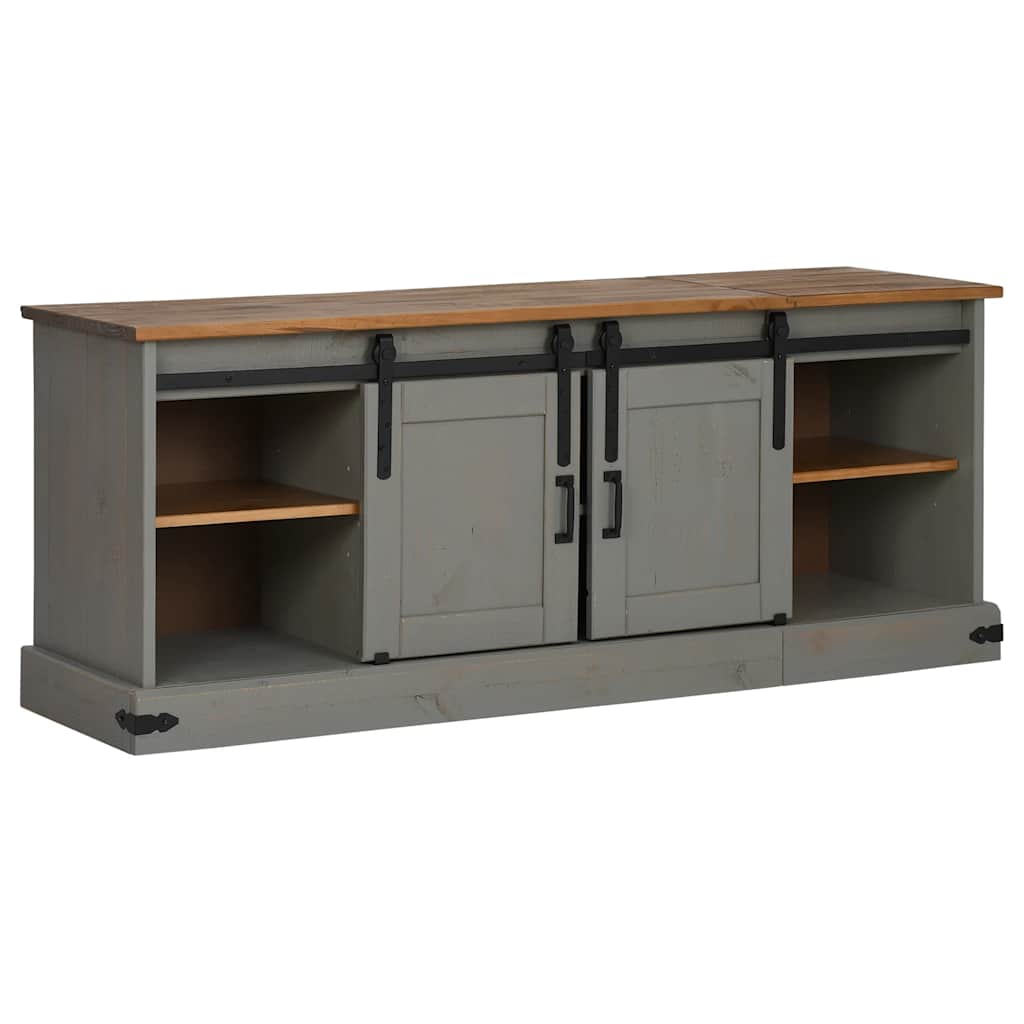 Tv Cabinet Halden 2 Sliding Doors 150X40X60 Cm Solid Wood