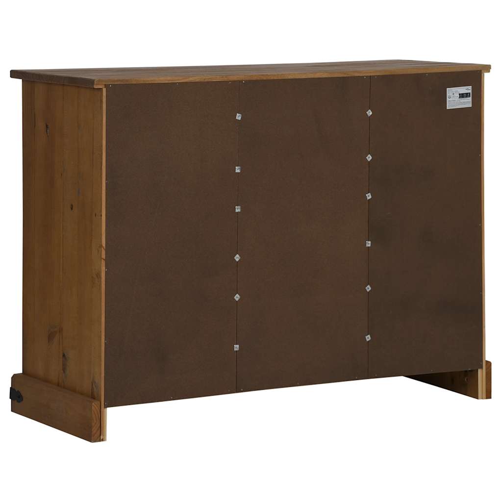 Sideboard Halden 2 Sliding Doors 112X40X80 Cm Solid Wood