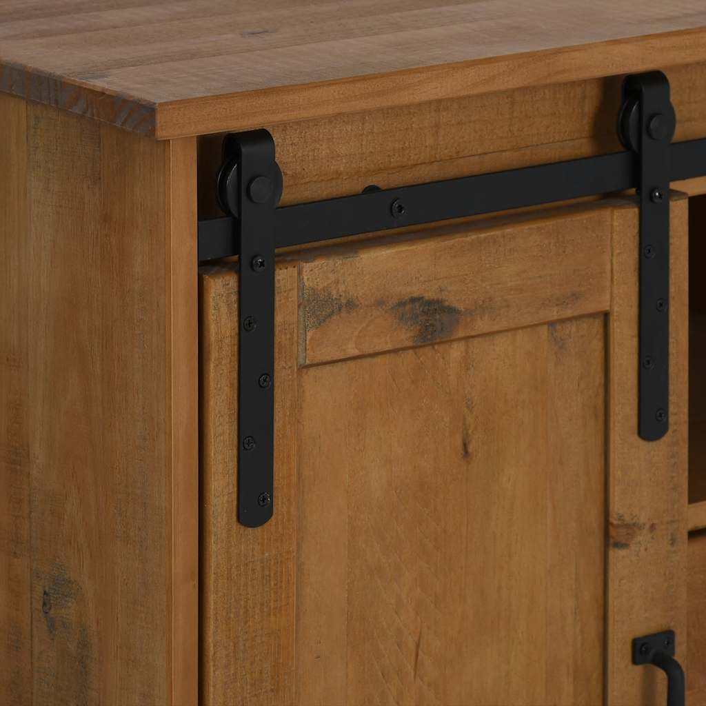 Sideboard Halden 2 Sliding Doors 112X40X80 Cm Solid Wood