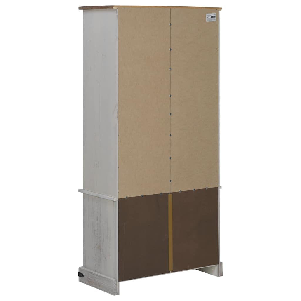 Wine Cabinet Halden With Wine Racks And Sliding Door Pine