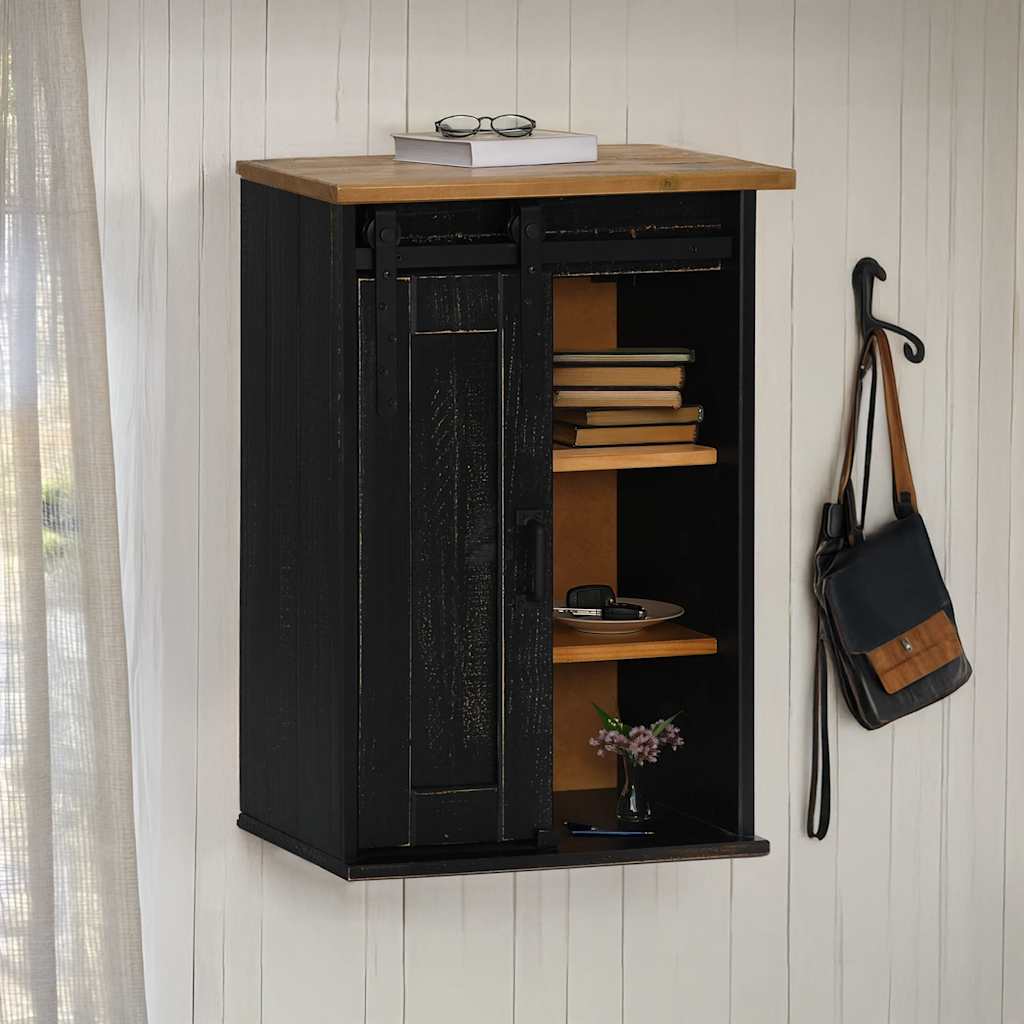 Hanging Cabinet Halden With Sliding Door 49X22.5X70 Cm Pine