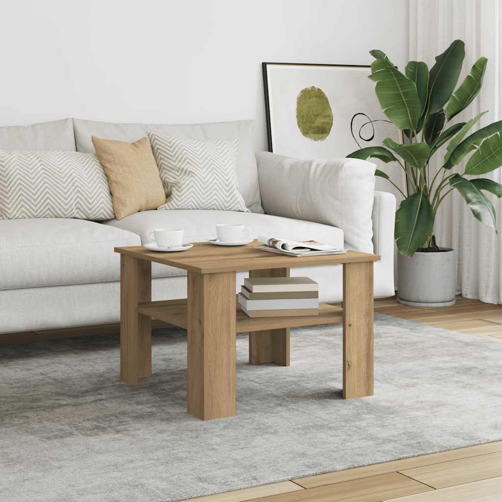 Coffee Table 60X60X42 Cm Engineered Wood