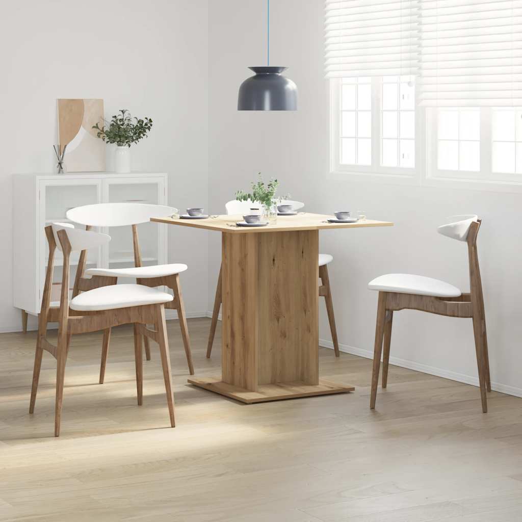 Dining Table 80X80X75 Cm Engineered Wood