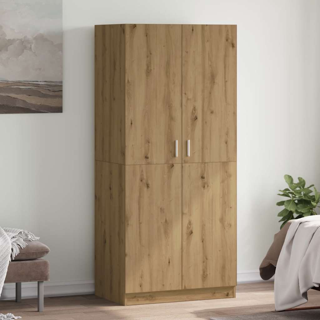 Wardrobe 90X52X200 Cm Engineered Wood