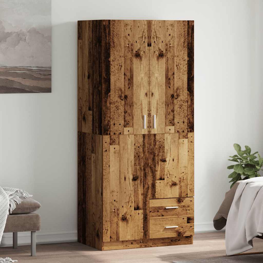 Wardrobe Artisian Oak 80X52X180 Cm Engineered Wood