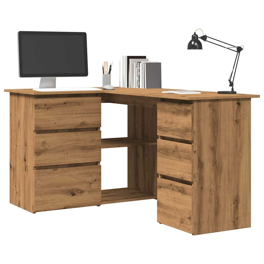 Corner Desk 145X100X76 Cm Engineered Wood