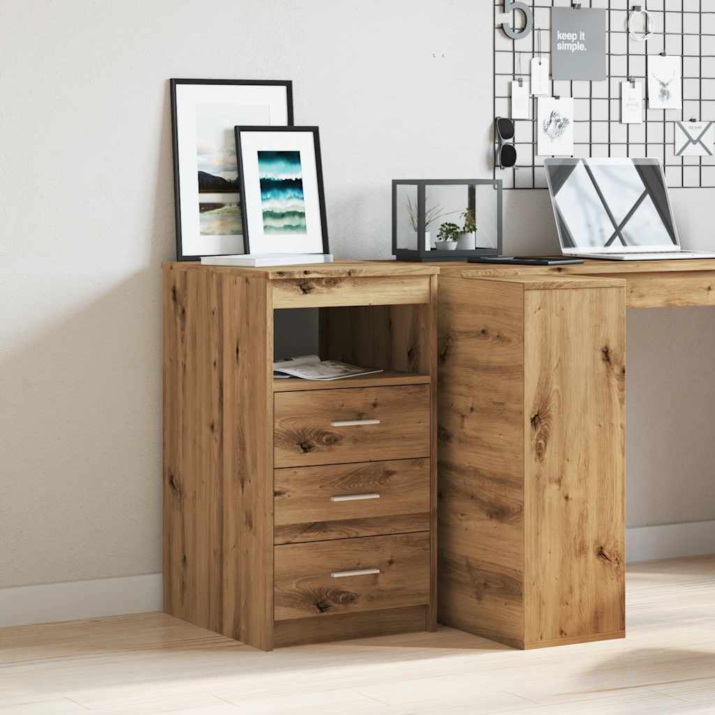 Drawer Cabinet 40X50X76 Cm Engineered Wood