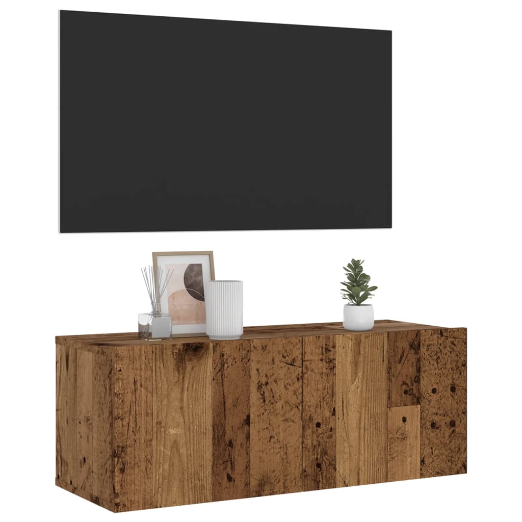 Tv Wall Cabinet 120X30X30 Cm Engineered Wood