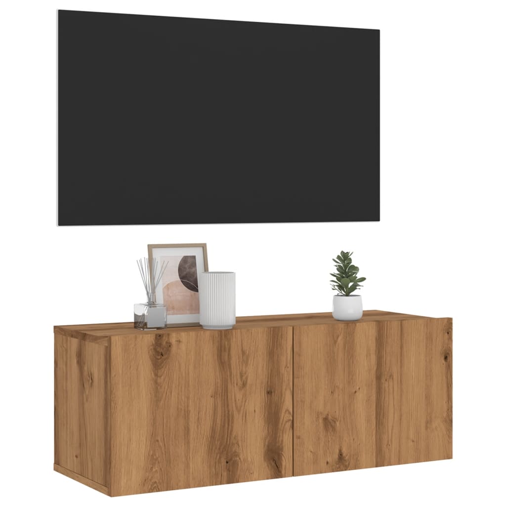 Tv Wall Cabinet 120X30X30 Cm Engineered Wood